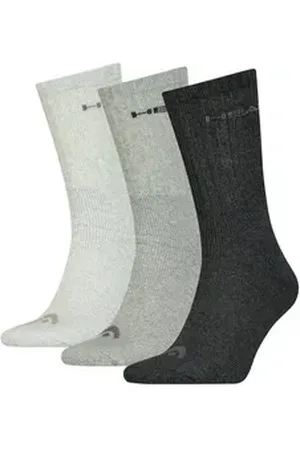 Head Kurzsocken Unisex Socken 3er Pack Baumwolle - (Packung, 3er Pack) grau 35-38