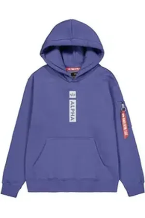 Alpha Industries Hoodie Men - Hoodies Alpha Puff Print Hoodie lila 3XL