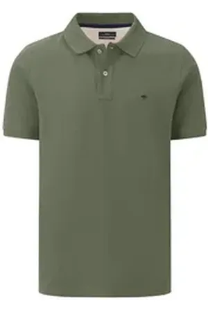 Fynch-Hatton Poloshirt Basic Polo, Supima dusty olive XL