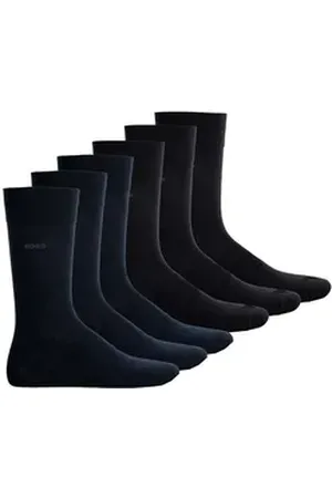 HUGO BOSS Kurzsocken Herren Socken 6er Pack Baumwollmischung (Packung, 6er Pack) blau|schwarz 47-50
