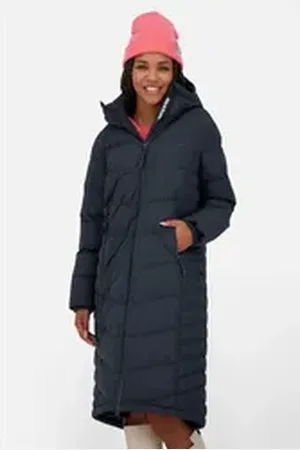alife kickin Wintermantel NinaAK A Puffer Coat CS Puffermantel, Winterparka Lang geschnitten blau 36