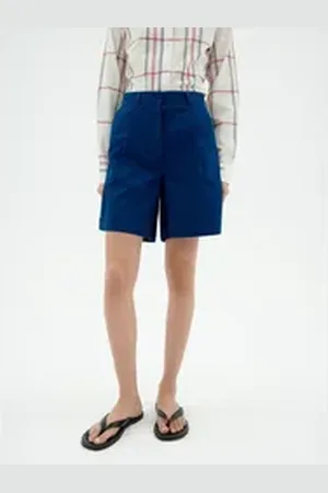 Thinking Mu Bundfaltenhose Hemp Lia Shorts blau 42