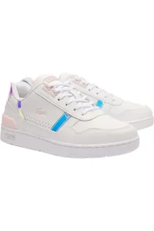 Lacoste Mädchen Sneaker Synthetisch T-CLIP NEOCHROMATIC Sneaker weiß 39 EU