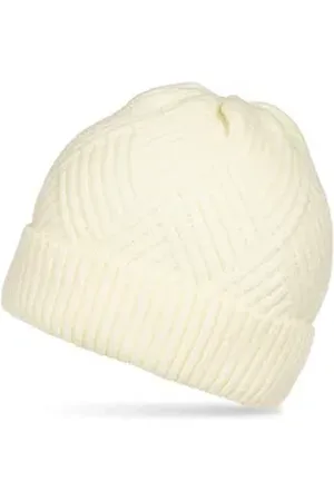 CASPAR Beanie MU222 Warme Unisex Strickmütze mit Rauten Muster extra warm mit Teddy Fleece Futter