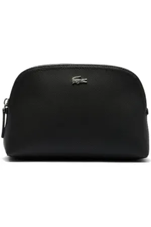 Lacoste Henkeltasche Damen Kosmetiktasche Lederimitat Anna Toilet Kit schwarz