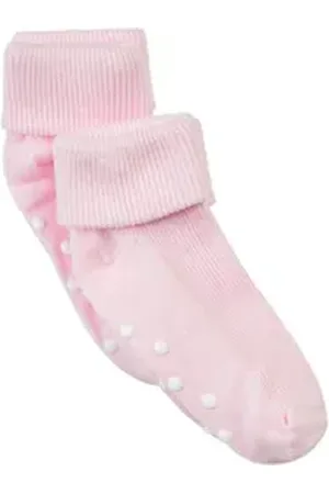 Minymo Socken Baby rib sock w. ABS (2-pack) rot 15-18 Monate