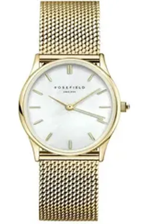 ROSEFIELD Quarzuhr Damenuhr Oval Mesh Gold OWGMG-OV10 goldfarben
