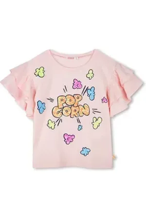 Billieblush T-Shirt paillettenbesetztem T-Shirt hellrosa mit "Popcorn" 5 Jahre (104-110)