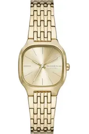 Skagen Quarzuhr MELLEM LILLE SKW3162, Armbanduhr, Damenuhr, Edelstahlarmband, analog goldfarben