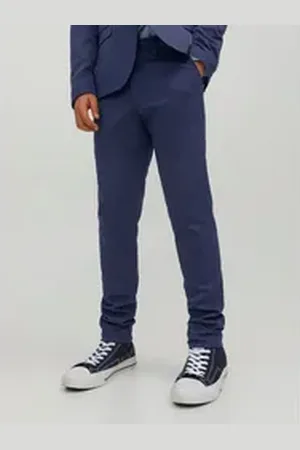JACK & JONES Junior Anzughose JPRSOLAR TROUSER NOOS JNR blau 152