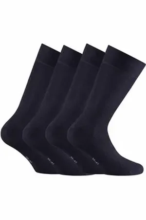Rohner Socks Kurzsocken Unisex Socken 4er Pack Viskose Bamboo 2er pack (Packung, 4er Pack) blau 39-42
