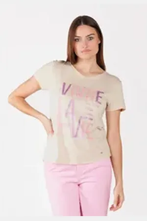 Key Largo T-Shirt WT LA VIE round beige|braun L