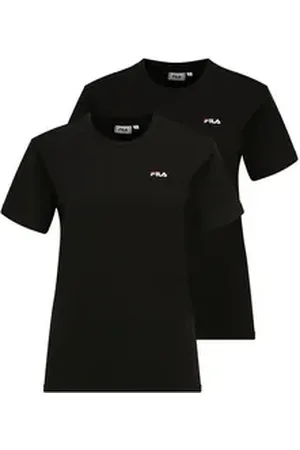 Fila T-Shirt Damen T-Shirt 2er Pack Baumwolle BARI TEE (Packung, 2er Pack) schwarz XS