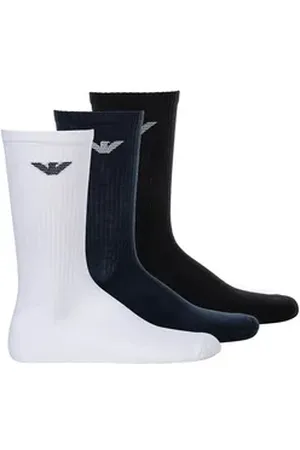Emporio Armani Sportsocken Herren Socken 3er Pack Baumwolle (Packung, 3er Pack) blau