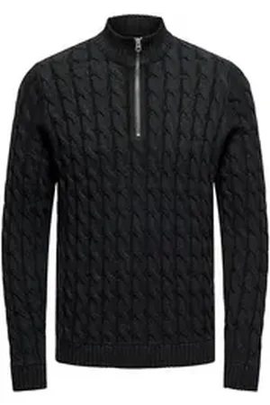 Only & Sons Troyer - Eleganter Troyer Strickpullover – Stilvoll und Bequem grau S