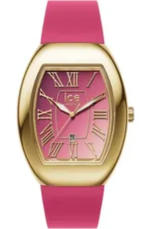 Ice-Watch Quarzuhr ICE boliday - Dome - Metal - Small - 3H + Date 024050, Armbanduhr, Damenuhr, Silikonarmband, Datum, analog rosa