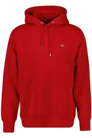 GANT Sweatshirt Herren Sweatshirt Baumwolle REGULAR SHIELD HOODIE rot L