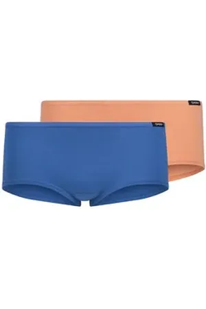 Skiny Panty Mädchen Panty 2er Pack Baumwolle (Packung, 2er Pack) blau|bunt 152