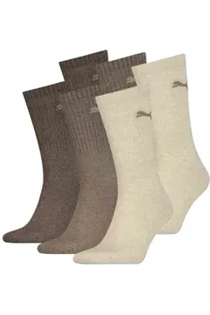 PUMA Sportsocken Unisex Socken 6er Pack Baumwolle (Packung, 6er Pack) braun 43-46