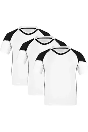 James & Nicholson Funktionsshirt 3er-Pack Funktionelles Kinder Teamshirt Team-T Junior JN338K (Spar-Set, 3er-Pack) Atmungsaktiv, feuchtigkeitsregulierend und schnell trocknend weiß L: 134/140