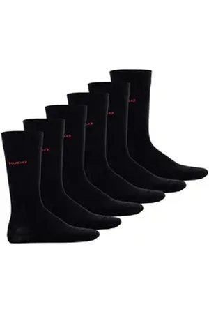 HUGO BOSS Kurzsocken Herren Socken 6er Pack Baumwolle 2P RS UNI CC (Packung, 6er Pack) schwarz 39-42