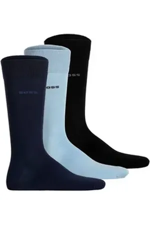 HUGO BOSS Kurzsocken Herren Socken 3er Pack Baumwolle (Packung, 3er Pack) blau|bunt|schwarz 43-46
