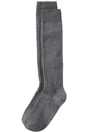 hessnatur Socken aus Merinowolle mit Bio-Baumwolle (1-Paar) grau 38-40