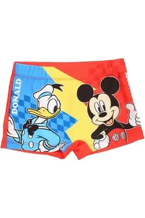 Disney Boxer-Badehose Mickey Maus und Donald Duck Kinder Badehose Shorts 110/116