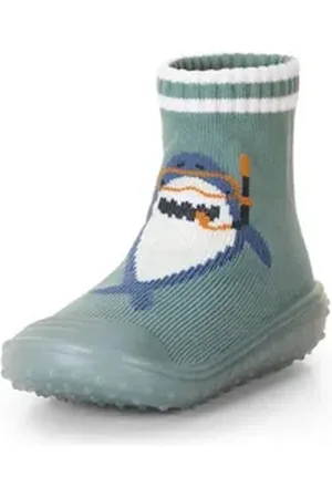Sterntaler ® Basicsocken Adventure-Socks Hai profilierte Gummisohle grün 26