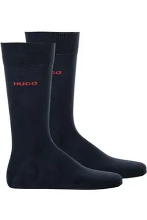 HUGO BOSS Kurzsocken Herren Socken 2er Pack Baumwolle 2P RS UNI CC (Packung, 2er Pack) blau 39-42