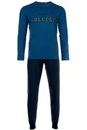 Sanetta Pyjama Jungen Pyjama Baumwolle (2 tlg) blau|bunt 140