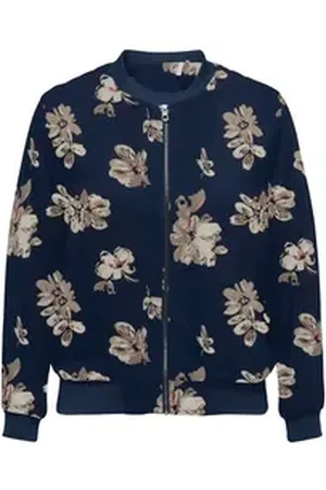 BESTSELLER ONLY CARMAKOMA Bomberjacke CARNOVA DITTE LIFE LS BOMBER JACKET AOP blau 50