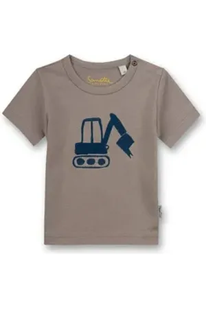 Sanetta T-Shirt Jungen T-Shirt 1er Pack Baumwolle (Packung, 1er Pack) braun 68