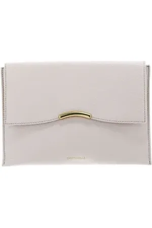 Coccinelle Clutch Envelopes Grained Leather, aus echtem Rindsleder rosa