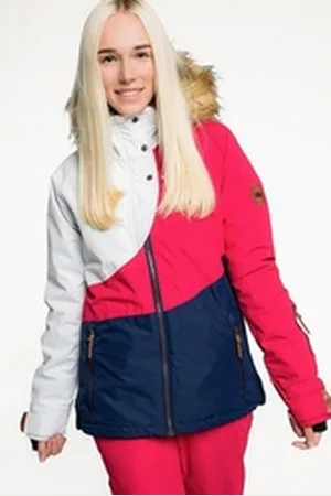 CNSRD Skijacke JILIAN A CS WOMEN Mit abnehmbarem Kunstfellkragen rot 40