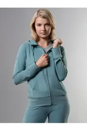 Trigema Sweatjacke Kapuzenjacke (1-tlg) grün XL