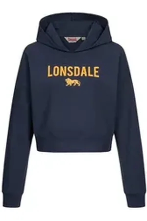 Lonsdale London Hoodie Damen Kapuzenpullover Cropped Oversize Queenscliff bunt S