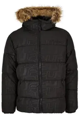 FUBU Winterjacke Herren FM224-039-2 Corporate AOP Puffer Jacket (1-St) schwarz M