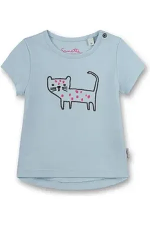 Sanetta T-Shirt Mädchen T-Shirt 1er Pack Baumwolle (Packung, 1er Pack) blau 56