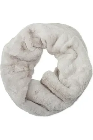 CASPAR Loop SC480 warmer eleganter Damen Winter Fell Loop Schal grau