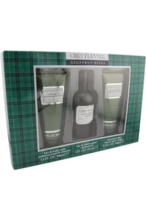 Geoffrey Beene Duft-Set Grey Flannel 120 ml EDT Spray After Shave Balm Duschgel