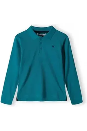 Minoti Langarmshirt Langärmeliges Polooberteil (1y-14y) grün 80-86cm