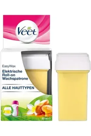 Veet Wachspatrone EasyWax für elektrisches Roll-on Warmwachsgerät, Nachfüllpatrone, 1 St., für normale Haut (50 ml)