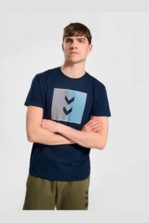 Hummel T-Shirt Sport T-Shirt Kurzarm Funktionsshirt Jersey HMLACTIVE HMLACTIVE STRIPE CO TEE S/S blau XL
