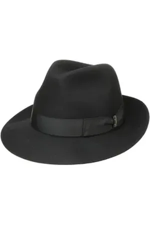Borsalino Filzhut (1-St) Filzhut mit Futter, Made in Italy schwarz 60 cm