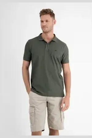 Lerros Poloshirt Klassischer Polostyle in *Cool & Dry* Piquéqualität grün L