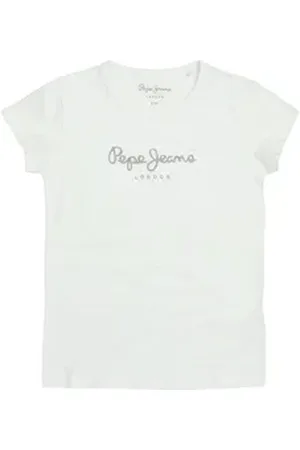 Pepe Jeans T-Shirt Mädchen T-Shirt 1er Pack Baumwollmischung (Packung, 1er Pack) weiß 188