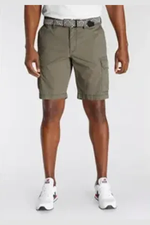 DELMAO Cargoshorts mit Details grün 42