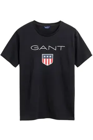 GANT T-Shirt Jungen T-Shirt 1er Pack Baumwolle Shield Logo (Packung, 1er Pack) schwarz 134/140
