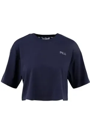 Fila T-Shirt Damen T-Shirt 1er Pack Baumwolle MARI CROPPED TEE (Packung, 1er Pack) blau XL